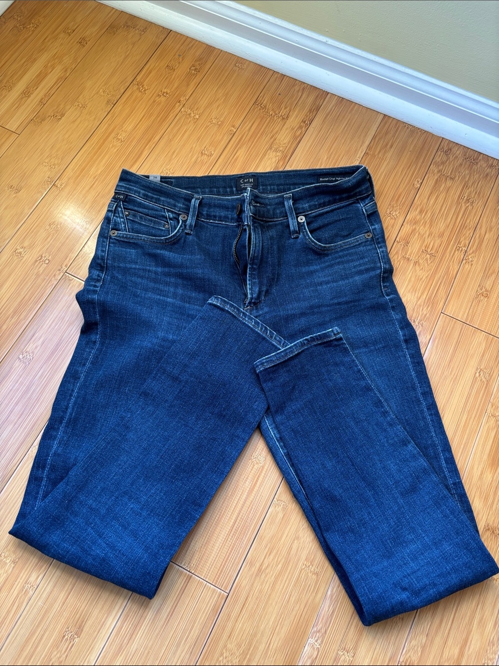 Women’s Dark Blue Slim Fit Jeans - Brand Unknown